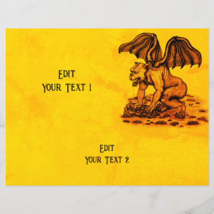Golem Gargoyle Paper Sheet