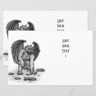 Golem Gargoyle Paper Sheet