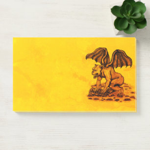 Golem Gargoyle Post-it Notes