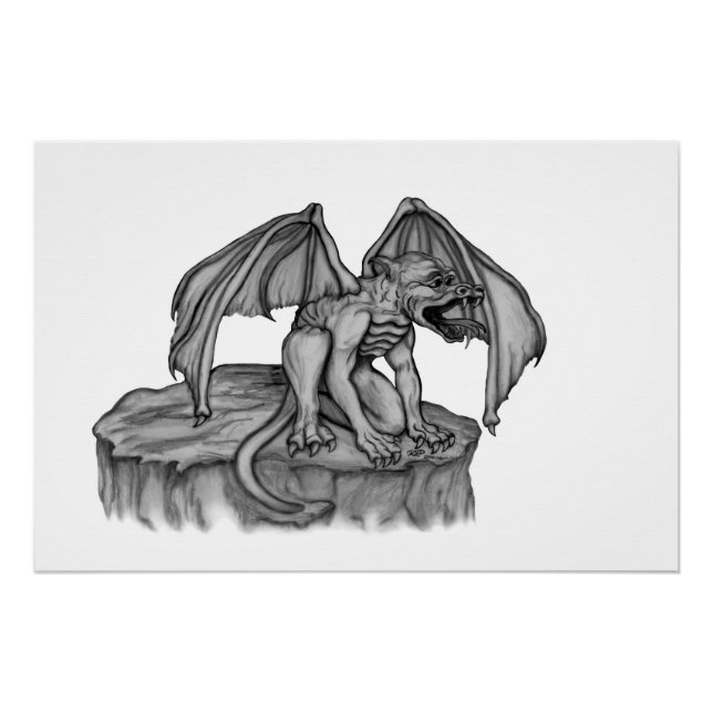 Golem Gargoyle Poster (Front)