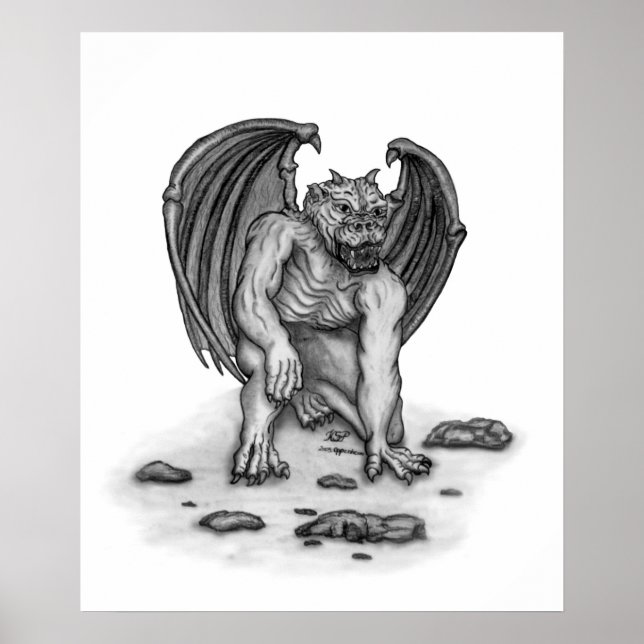 Golem Gargoyle Poster (Front)