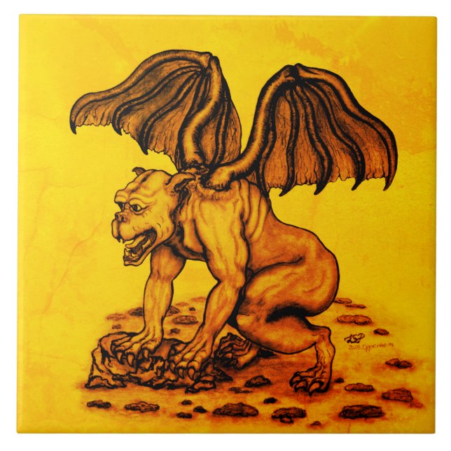 Golem Gargoyle Tile (Front)