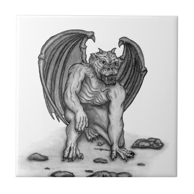 Golem Gargoyle Tile (Front)
