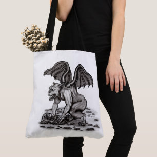 Golem Gargoyle Tote Bag