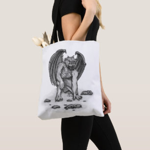 Golem Gargoyle Tote Bag