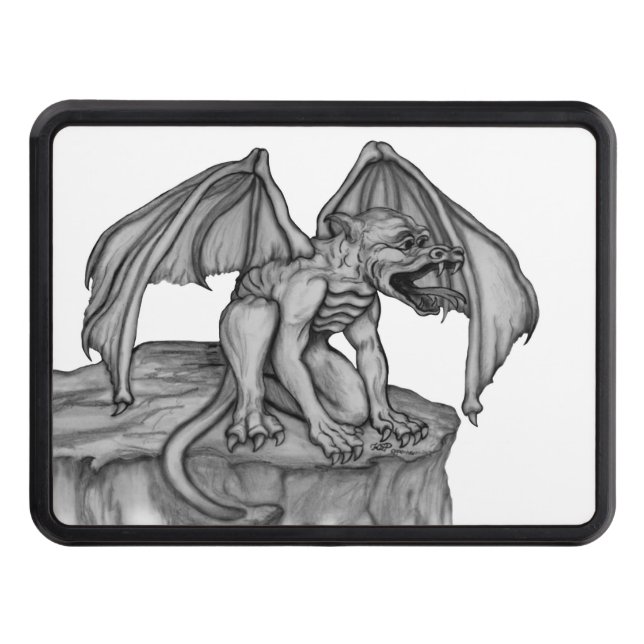 Golem Gargoyle Trailer Hitch Cover (Front)