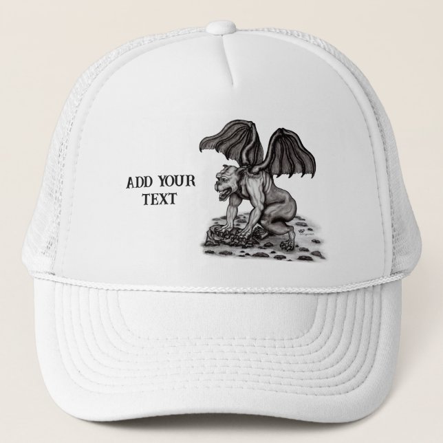 Golem Gargoyle Trucker Hat (Front)