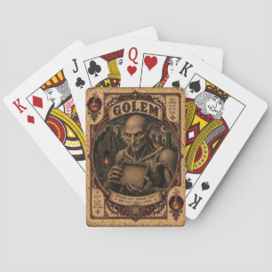 Golem, Vintage Circus Monsters Playing Cards