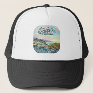 Goleta California Santa Barbara Isla Vista Vintage Trucker Hat