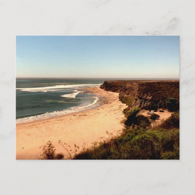 Goleta Coastline Beach Overlook Postcard (Front)