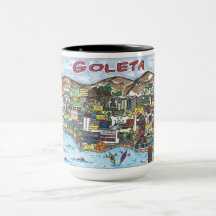 Goleta Map Coffee Mug