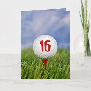 Golf 16th Birthday Party Invitation