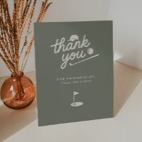 Golf 1st Birthday Thank You Take a Favour