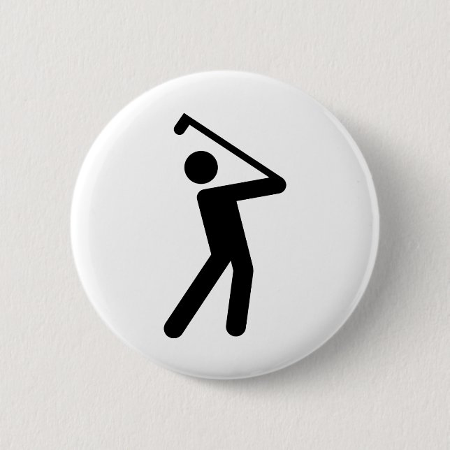 Golf 2 Inch Round Button (Front)