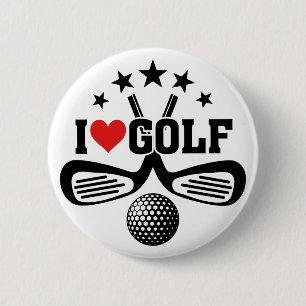 Golf 2 Inch Round Button