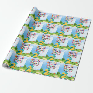 Golf 2nd Birthday theme for kid golfer Wrapping Paper