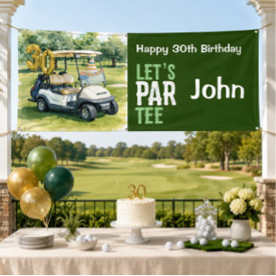 Golf 30th Birthday for golfer party  Banner