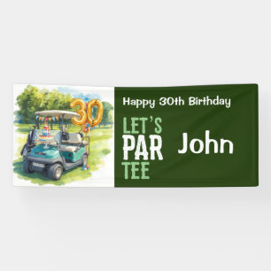 Golf 30th Birthday for golfer party  Banner
