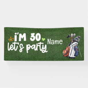 Golf 30th Birthday gifts for golfer    Banner