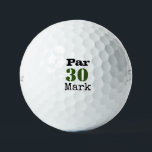 Golf 30th Birthday Par tee thirty party Golf Balls<br><div class="desc">For the avid golfer, there's no better way to celebrate a 30th birthday than with a golf-themed party. This can include anything from a round of golf with friends to a mini-golf tournament or even a themed party with golf-themed games and activities. Of course, no golf party is complete without...</div>