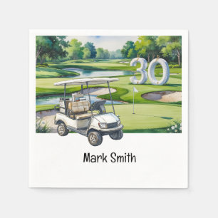 Golf 30th Birthday Par tee thirty party   Napkin