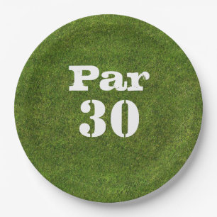 Golf 30th Birthday Par tee thirty party Paper Plate