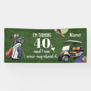Golf 40th Birthday gifts for golfer    Banner
