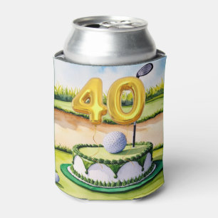 GOLF 40th Birthday Party Can Cooler