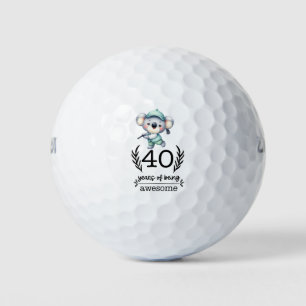 Golf  40th birthday party golfer birthday balls