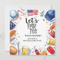 GOLF 4th July Independence Day Golfer party