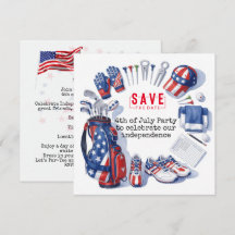 GOLF  4th July   Independence Day Golfer party  