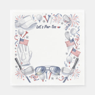 Golf 4th of July 250 Years Independence Napkin