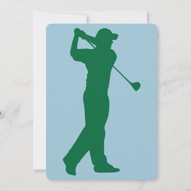 Golf 50e anniversaire invitation (Dos)