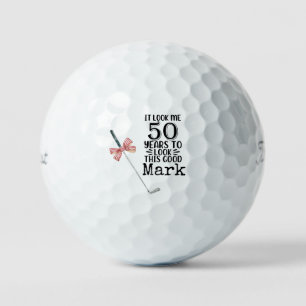 Golf 50th Birthday Par tee thirty party for golfer Balls