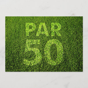 Golf 50th Birthday Party Invitation