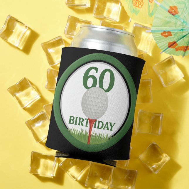 Golf 60th Birthday for Golfer  Can Cooler (In Situ Summer)