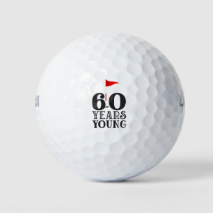 Golf 60th Birthday  to You with Golf Flag  Balls