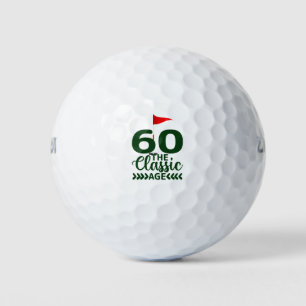 Golf 60th Birthday  to You with Golf Flag  Balls