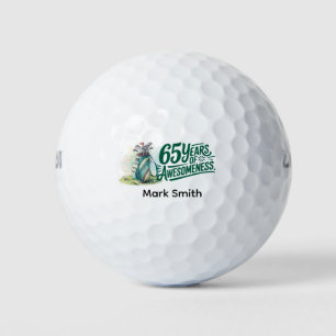 Golf 65th birthday for golfer  balls