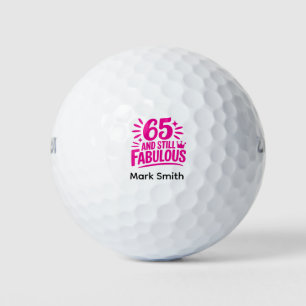 Golf 65th birthday for golfer balls