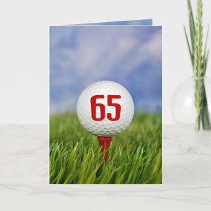 Golf 65th Birthday Party Invitation
