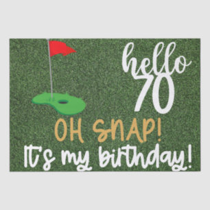 Golf 70th Birthday gifts for golfer    Tissue Paper