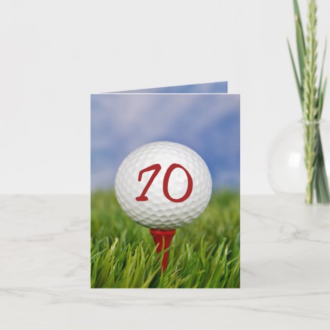 Golf 70th Birthday Party Invitation (Front)