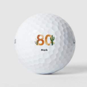 Golf 80th  Birthday  Arizona themed Balls