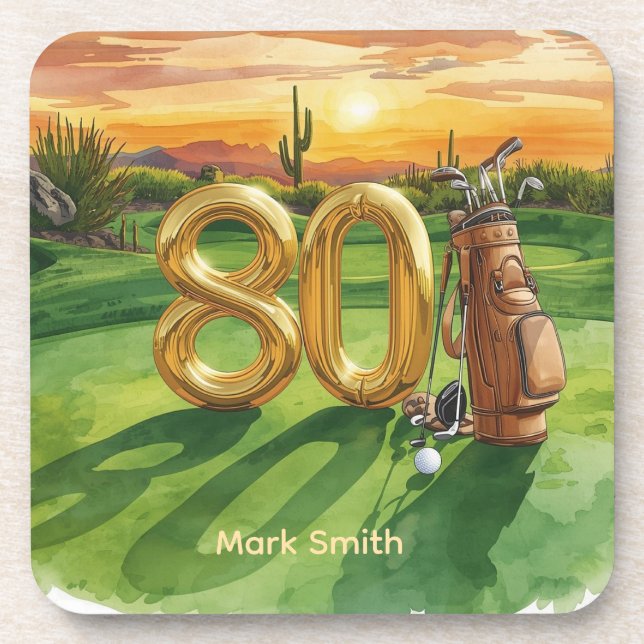 Golf 80th Birthday at Arizona Coaster (Front)