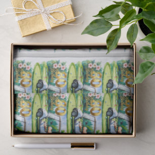 Golf 80th birthday at golf course for golfer tissue paper