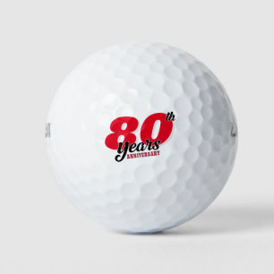 Golf 80th Birthday for golfer Golf Balls