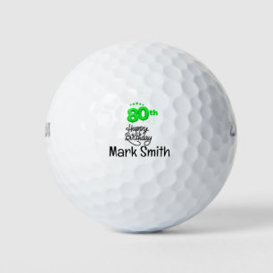 Golf 80th Birthday for golfer Golf Balls