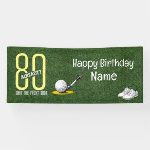 Golf 80th Birthday gifts for golfer    Banner
