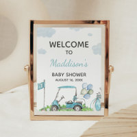 Golf A Little Putter Baby Shower Welcome Sign